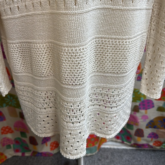 Time and Tru Crochet Open Front Cardigan. Large - Picture 9 of 13